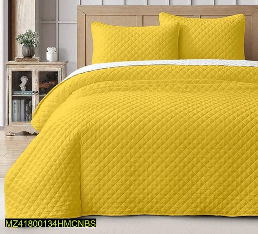 3 Pcs Micro Quilted Comforter Set