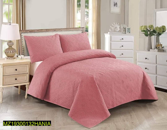 3 Pcs Cotton double Bedspread