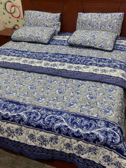 6 Pcs China Satton Printed Double Bed Comfort Set