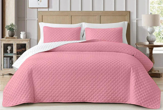 3 Pcs Micro Quilted Comforter Set