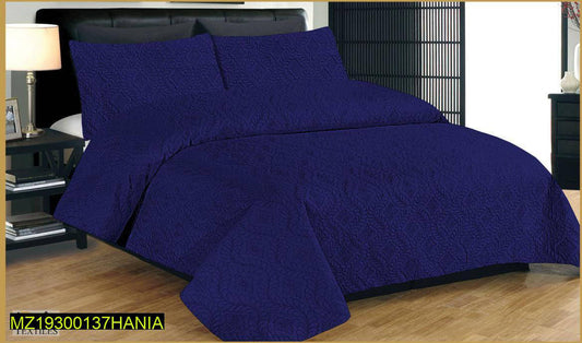 3 Pcs Cotton Double Bedspread